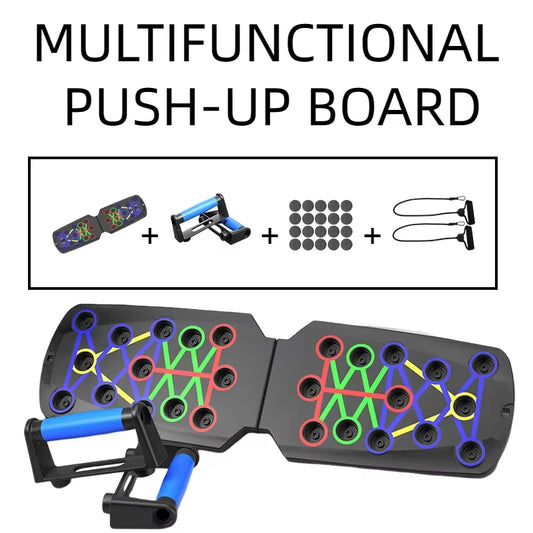 Portable Multifunctional Push-Up Board - Fitness and Muscle Training Device Home Workout Set Foldable Push up Bar Resistance
