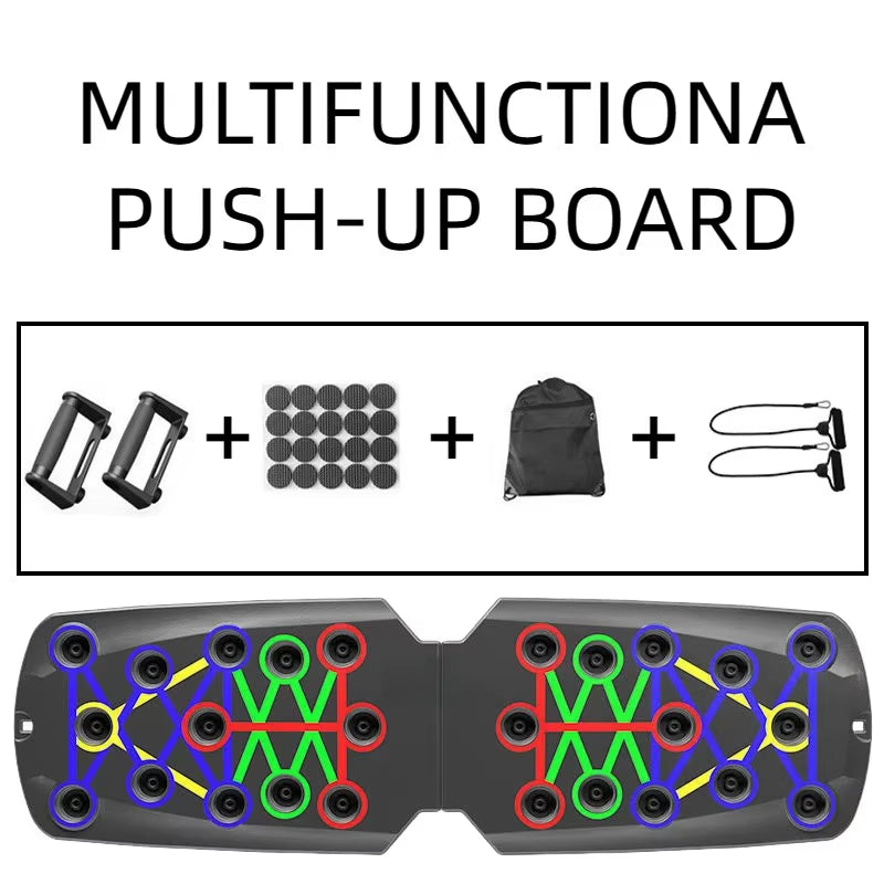 Portable Multifunctional Push-Up Board - Fitness and Muscle Training Device Home Workout Set Foldable Push up Bar Resistance
