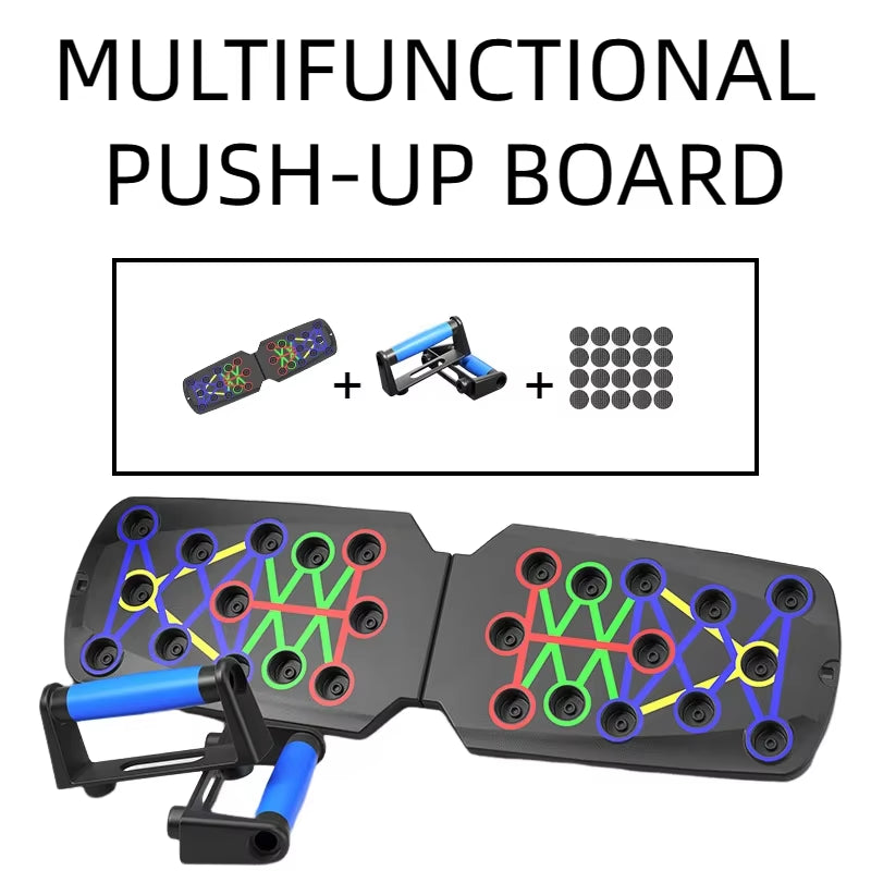Portable Multifunctional Push-Up Board - Fitness and Muscle Training Device Home Workout Set Foldable Push up Bar Resistance