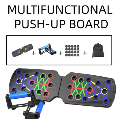 Portable Multifunctional Push-Up Board - Fitness and Muscle Training Device Home Workout Set Foldable Push up Bar Resistance