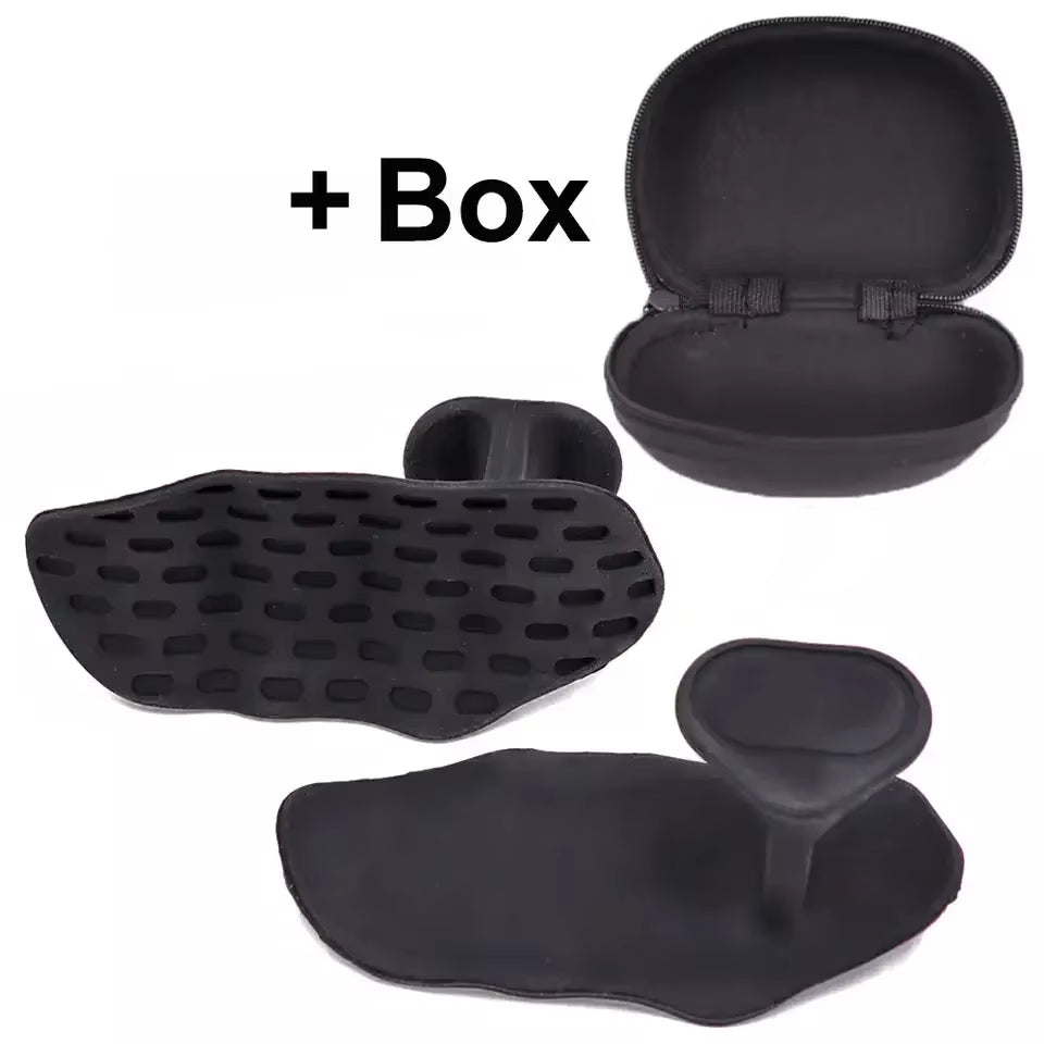 2Pcs Grip Strengthener Fingerless Weight Lifting Gloves for Bodybuilding Cross Training & Fitness Home Gym Honeycomb Hand Grips