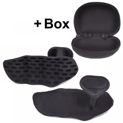 2Pcs Grip Strengthener Fingerless Weight Lifting Gloves for Bodybuilding Cross Training & Fitness Home Gym Honeycomb Hand Grips